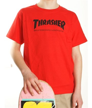 Thrasher tee Junior logo rød 299,-
